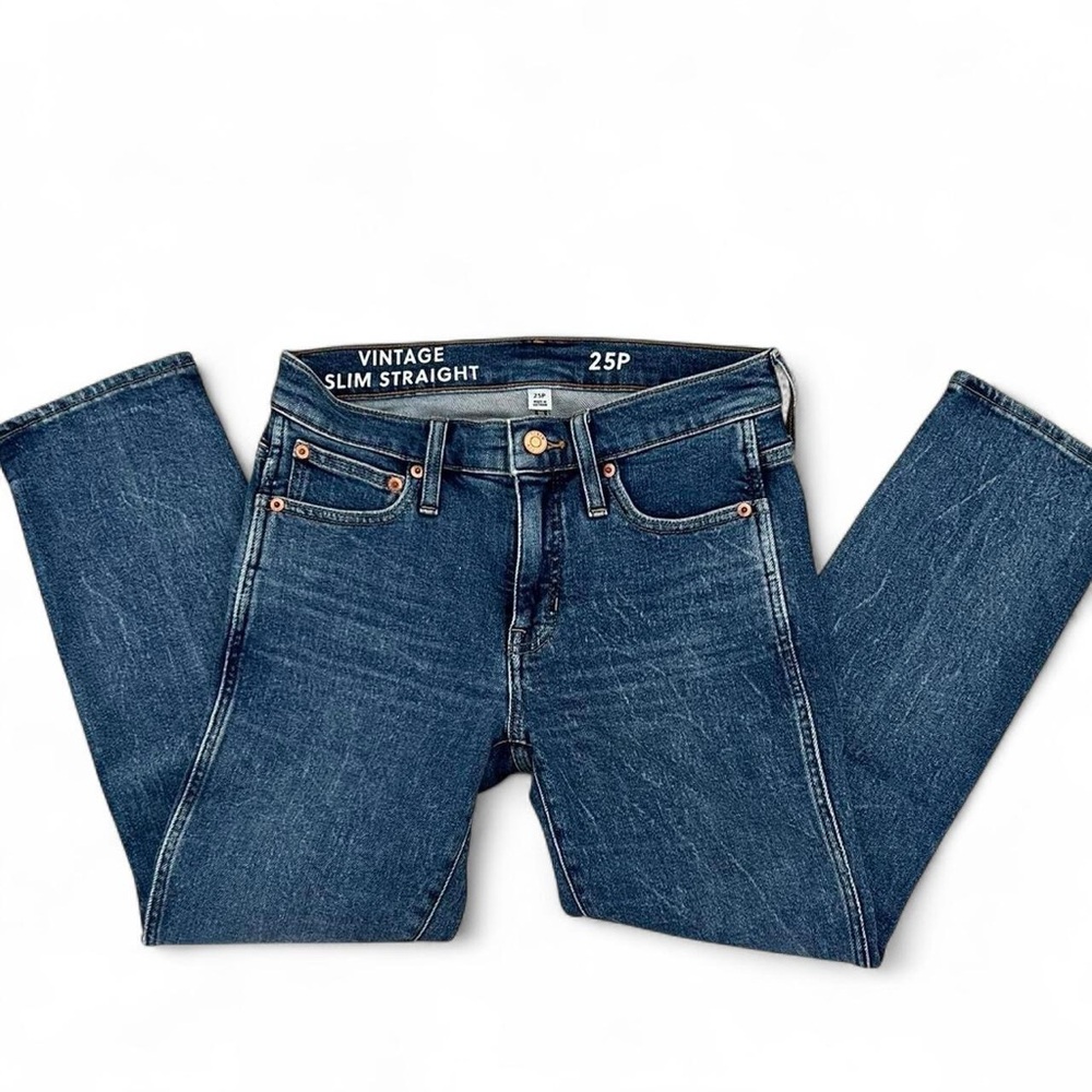 J.Crew Vintage Denim Slim Straight Jeans